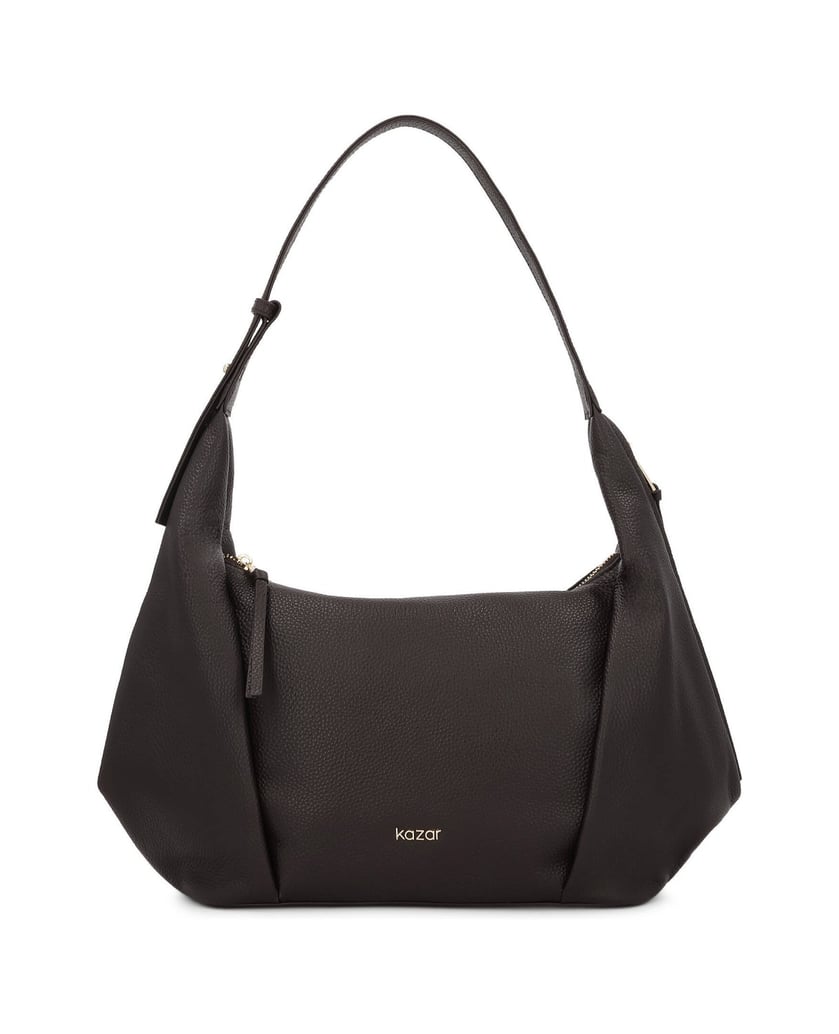 Kazar-Dark-brown-leather-hobo-bag-with-side-pockets-tmavá-hnedá