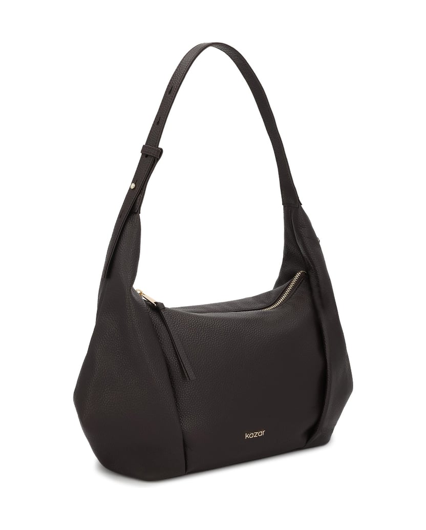 Kazar-Dark-brown-leather-hobo-bag-with-side-pockets-tmavá-hnedá