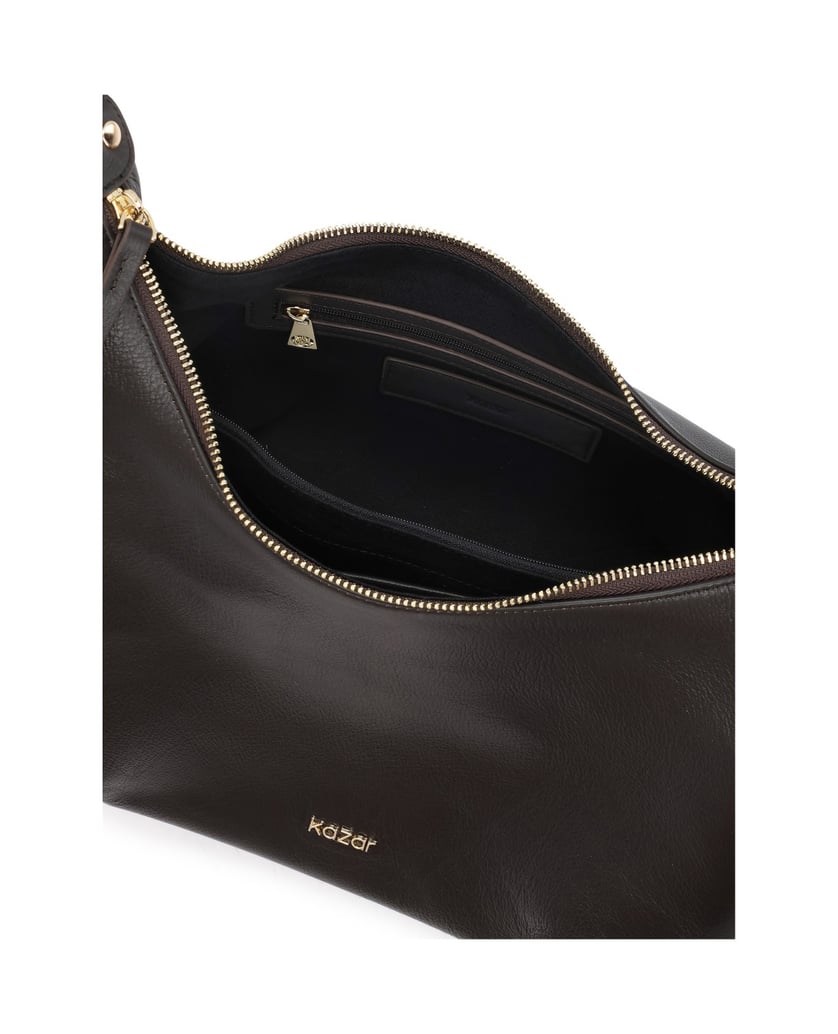 Kazar-Dark-brown-leather-bag-with-soft-form-tmavá-hnedá