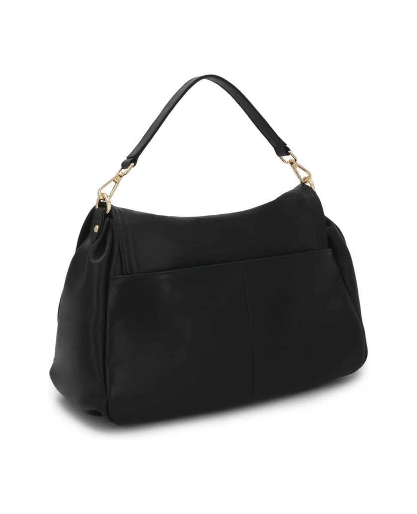 Kazar-Black-bag-with-a-large-flap-and-detachable-purse-čierna