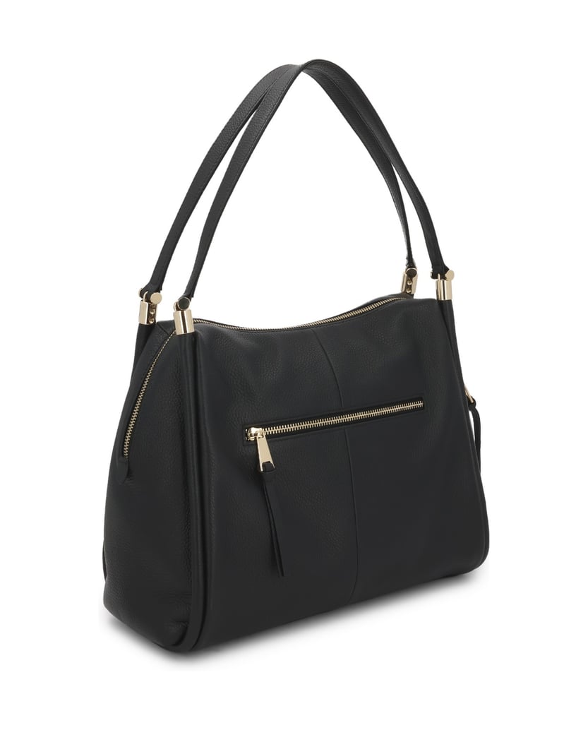 Kazar-Black-leather-shoulder-bags-on-the-arm-with-double-handles-čierna