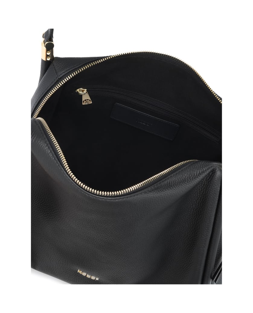 Kazar-Black-leather-shoulder-bags-on-the-arm-with-double-handles-čierna