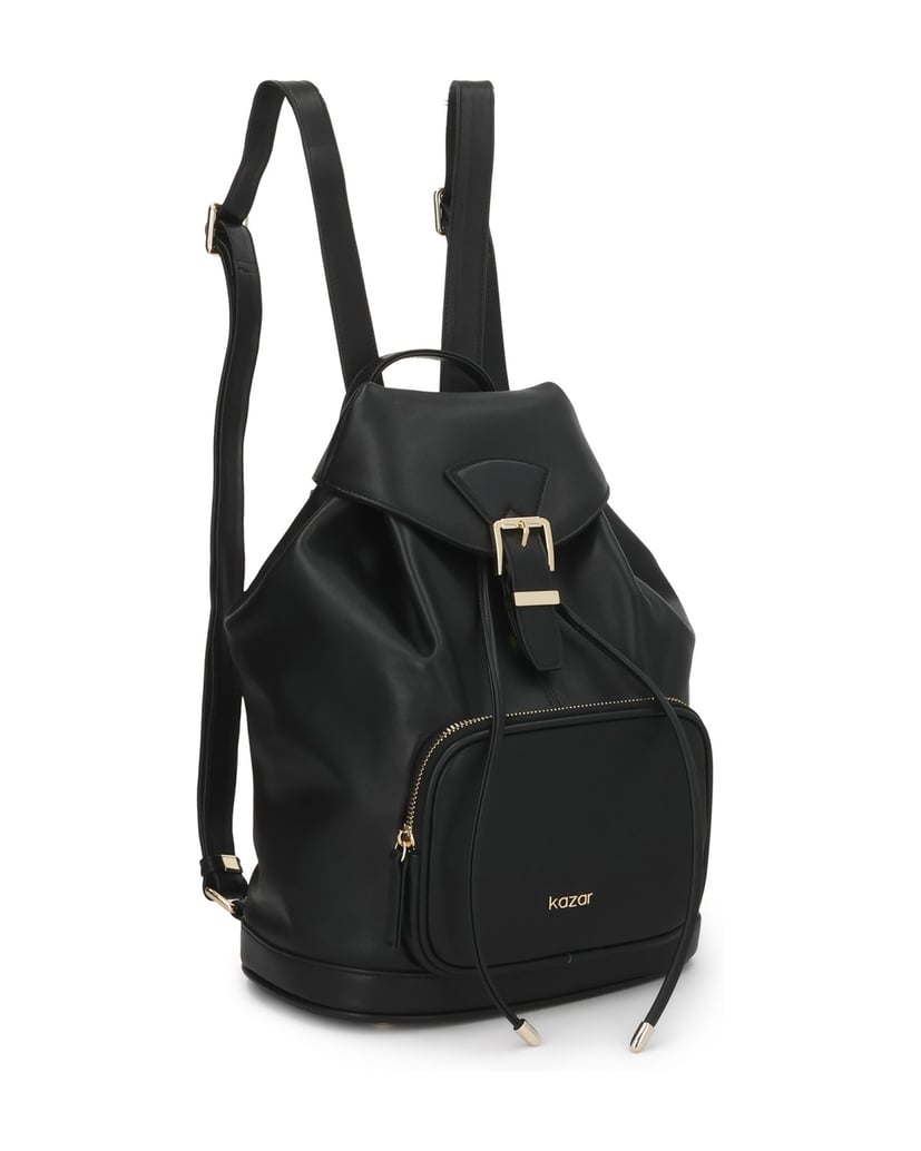 Kazar-Black-leather-backpack-with-gold-details-čierna