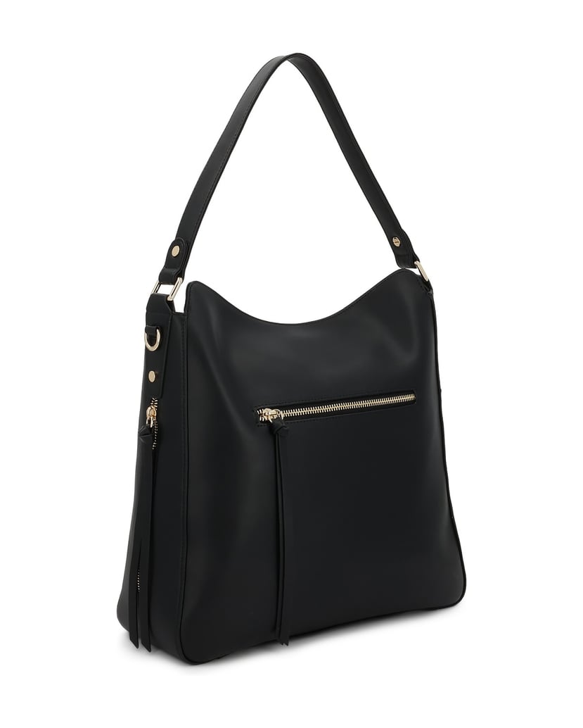 Kazar-Black-leather-shoulder-bags-with-zipper-pockets-čierna