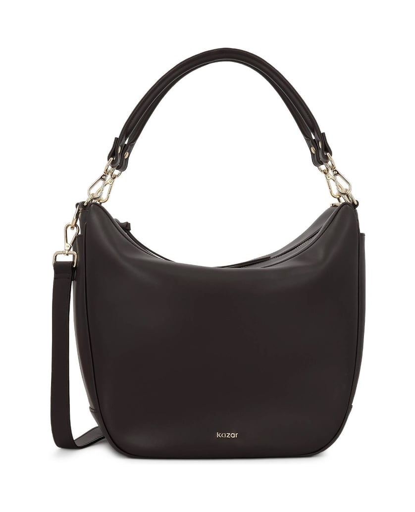 Kazar-Dark-brown-leather-hobo-bag-with-adjustable-straps-tmavá-hnedá