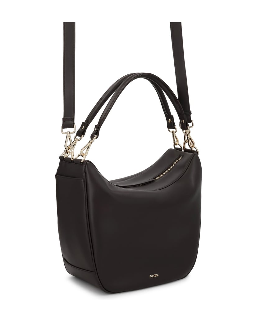Kazar-Dark-brown-leather-hobo-bag-with-adjustable-straps-tmavá-hnedá