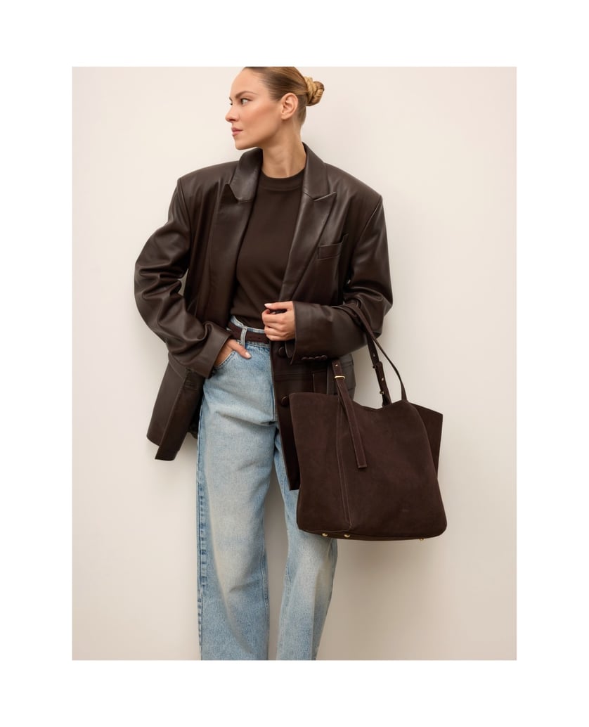 Kazar-Large-dark-brown-suede-shopper-from-EDITIONS-tmavě-hnědá