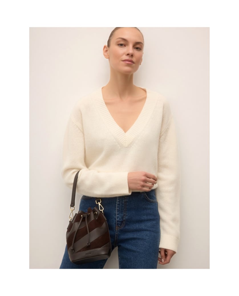 Kazar-Dark-brown-suede-and-leather-bucket-bag-tmavě-hnědá