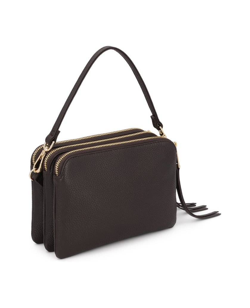 Kazar-Brown-leather-bag-with-three-compartments-with-zippers-tmavá-hnedá