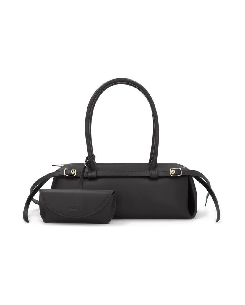 Kazar-Oblong-leather-bag-with-clip-on-sunglasses-cases-černá