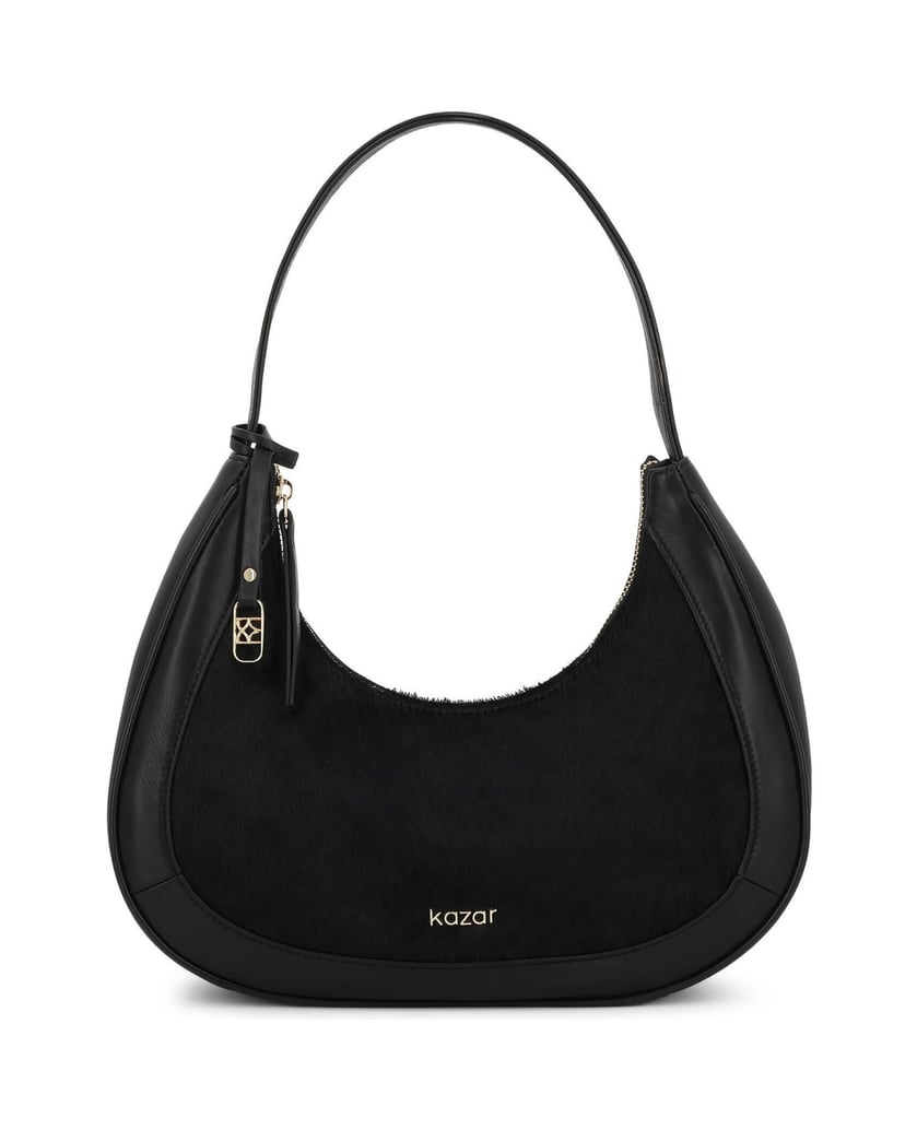 Kazar-Black-hair-on-leather-bag-with-smooth-leather-inserts-čierna