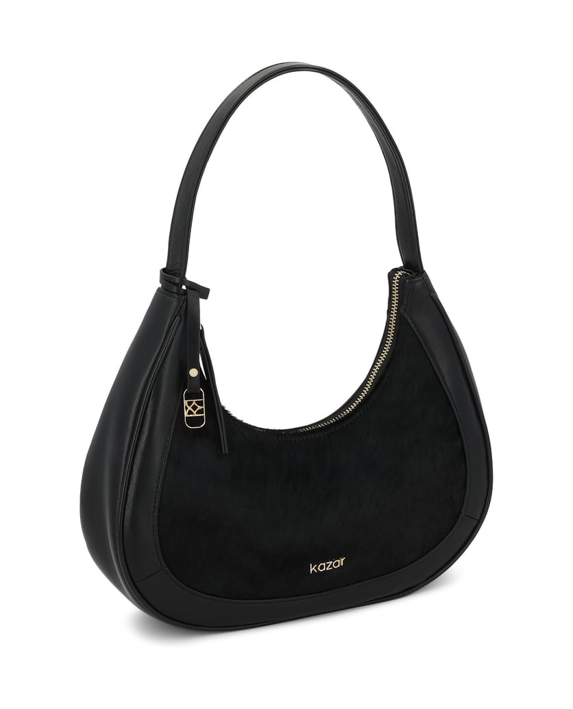 Kazar-Black-hair-on-leather-bag-with-smooth-leather-inserts-čierna