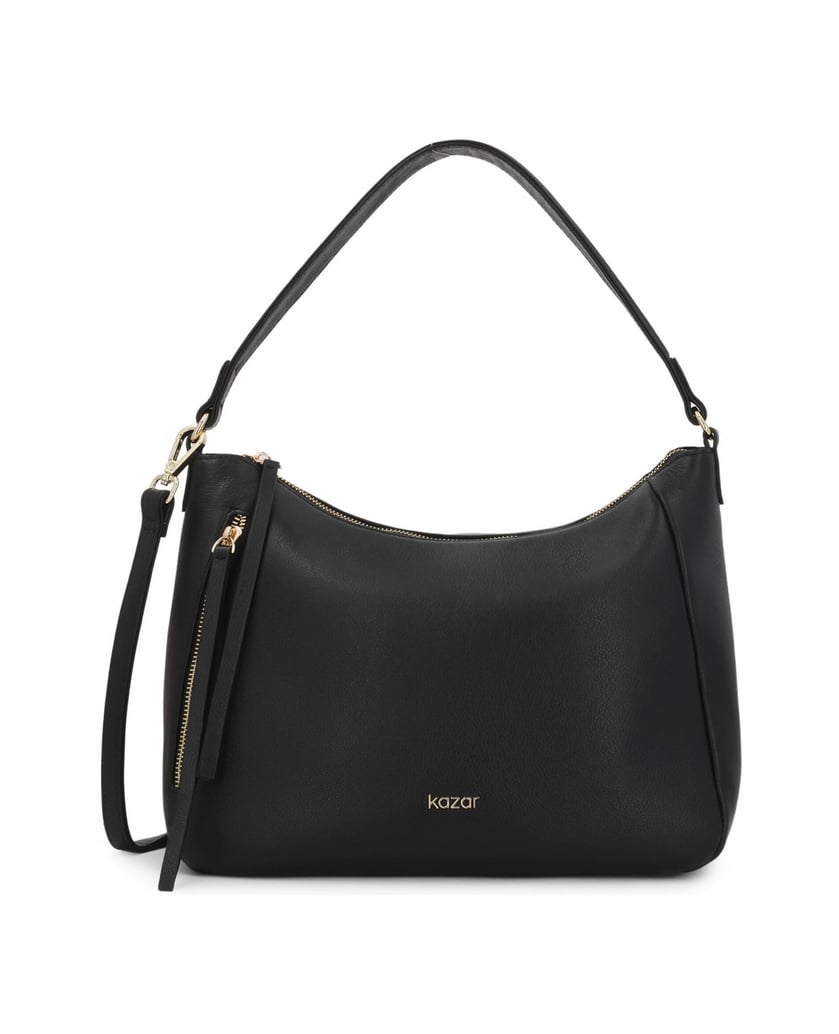 Kazar-Black-soft-leather-bag-with-two-belts-tmavá-hnedá