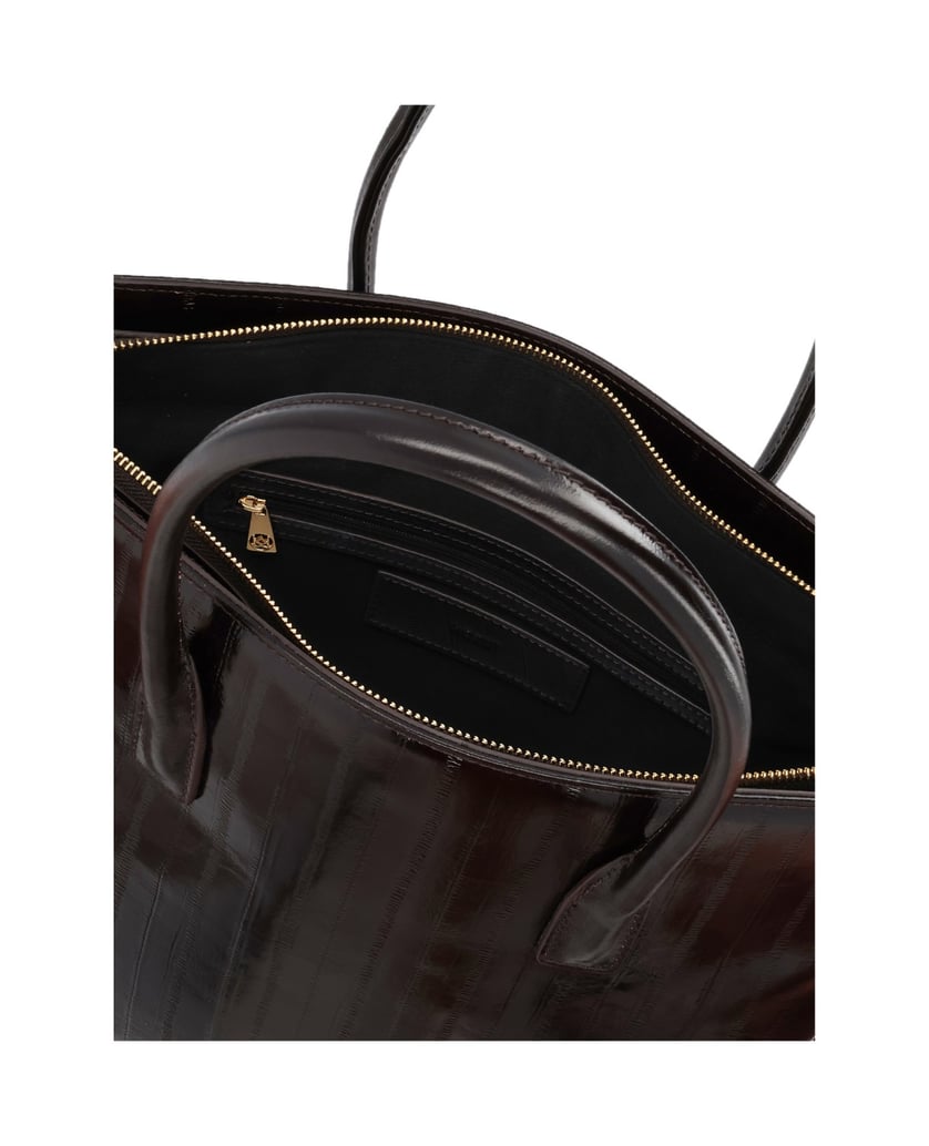 Kazar-Dark-brown-Embossed-leather-briefcase-bag-tmavá-hnedá