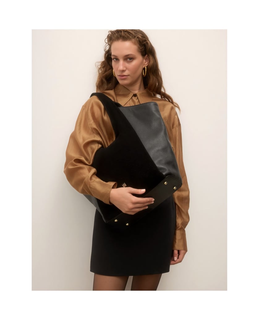 Kazar-Black-shopper-in-suede-and-pea-leather-černá