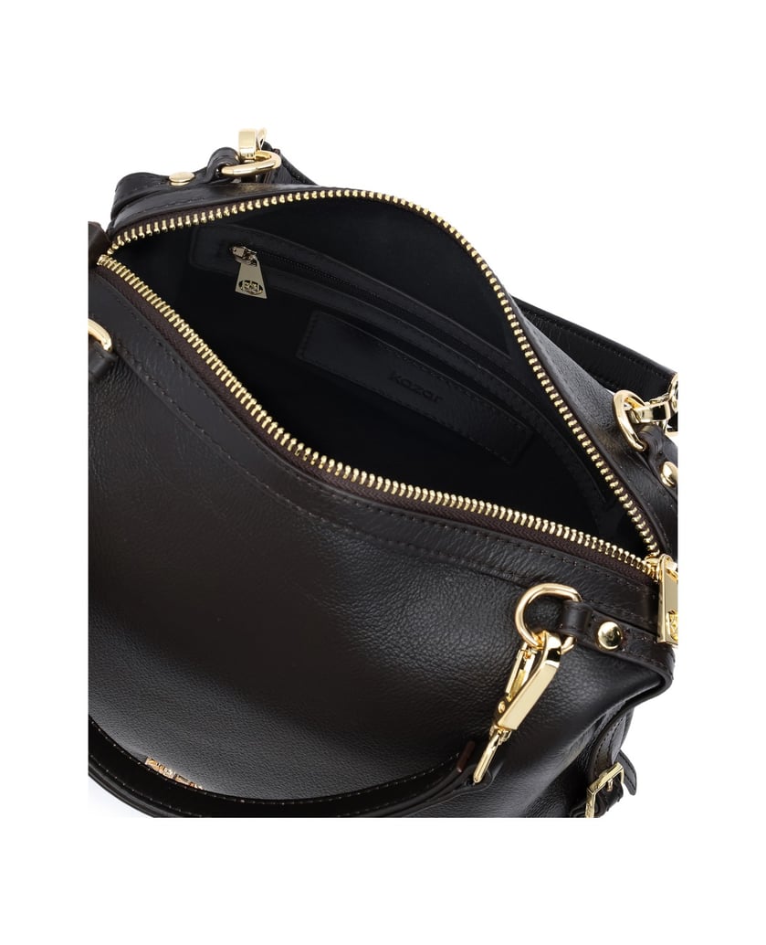 Kazar-Leather-bag-with-detachable-handles-tmavá-hnedá