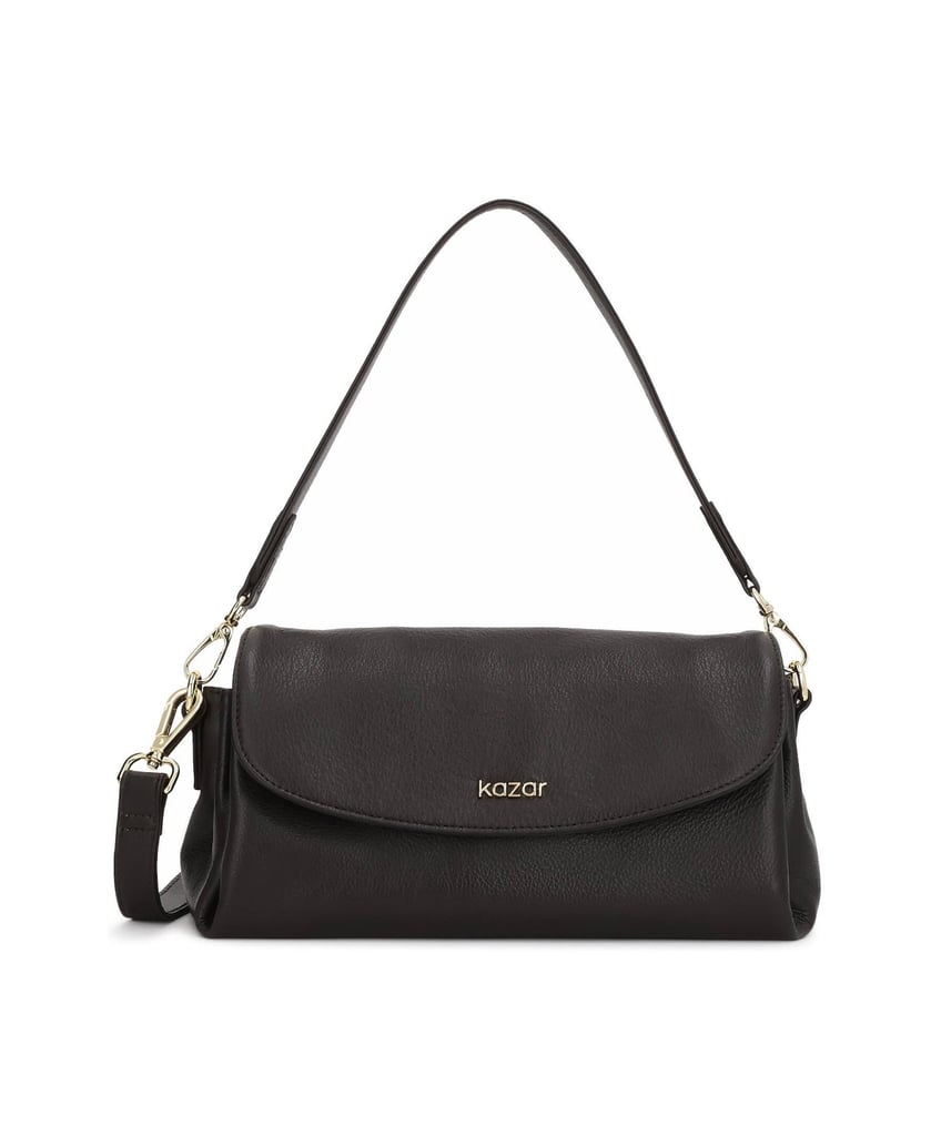 Kazar-Brown-leather-flap-handbag-with-a-flap-detachable-handle-hnedá