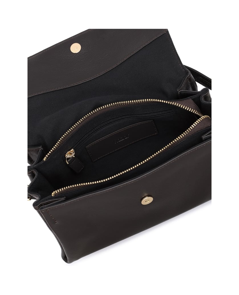 Kazar-Brown-leather-flap-handbag-with-a-flap-detachable-handle-hnedá