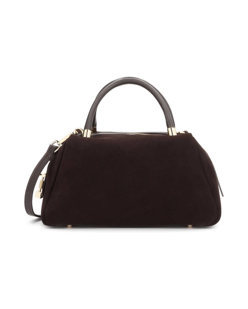 Kazar-Suede-and-smooth-leather-bag-with-short-handles-tmavá-hnedá