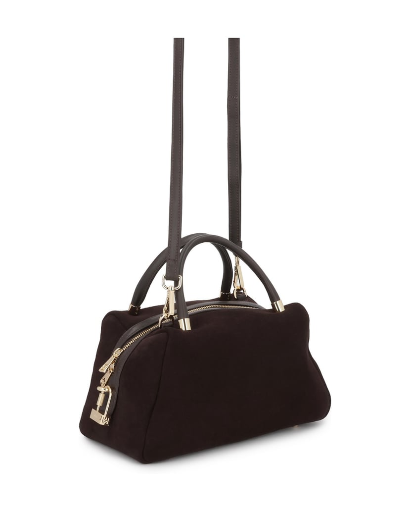 Kazar-Suede-and-smooth-leather-bag-with-short-handles-tmavá-hnedá