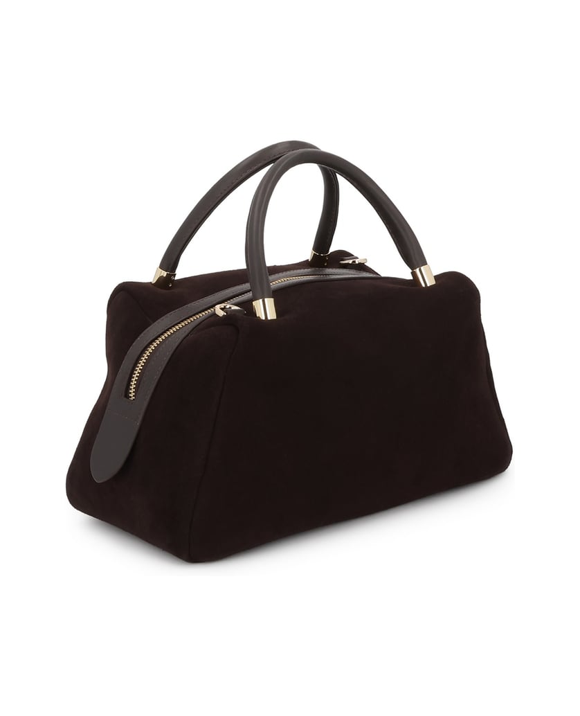 Kazar-Suede-and-smooth-leather-bag-with-short-handles-tmavá-hnedá