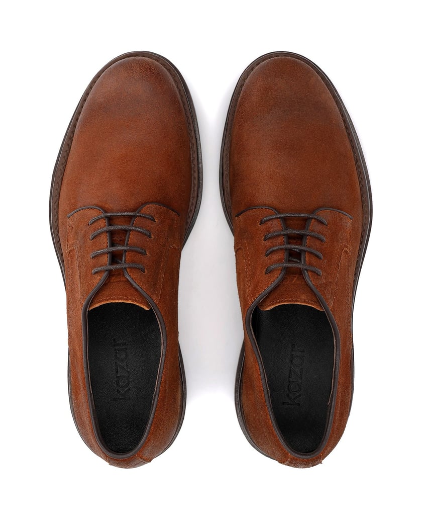 Kazar-Brown-suede-derby-with-trep-sole-hnedá