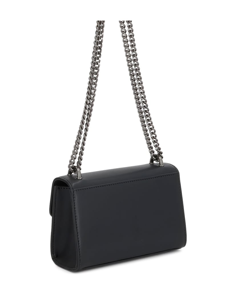 Kazar-Black-rigid-design-bags-with-chain-čierna