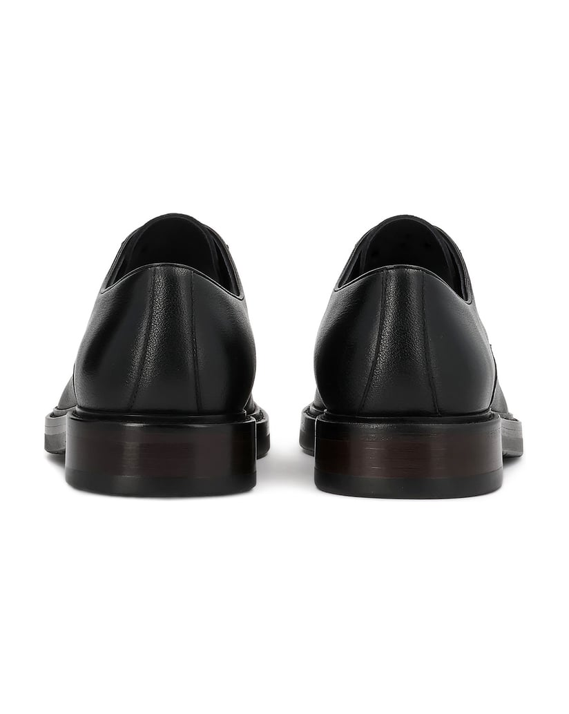 Kazar-Black-men's-derby-shoes-made-of-genuine-leather-černá