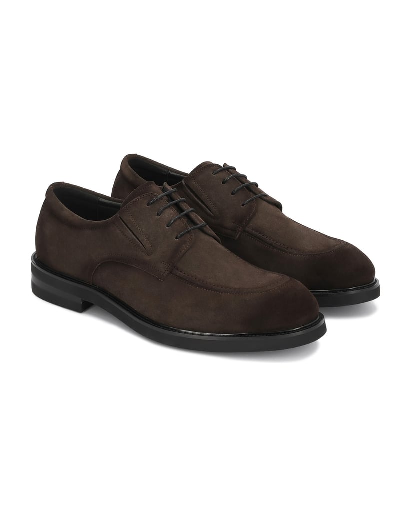 Kazar-Suede-lace-up-half-shoes-with-elastic-inserts-tmavá-hnedá