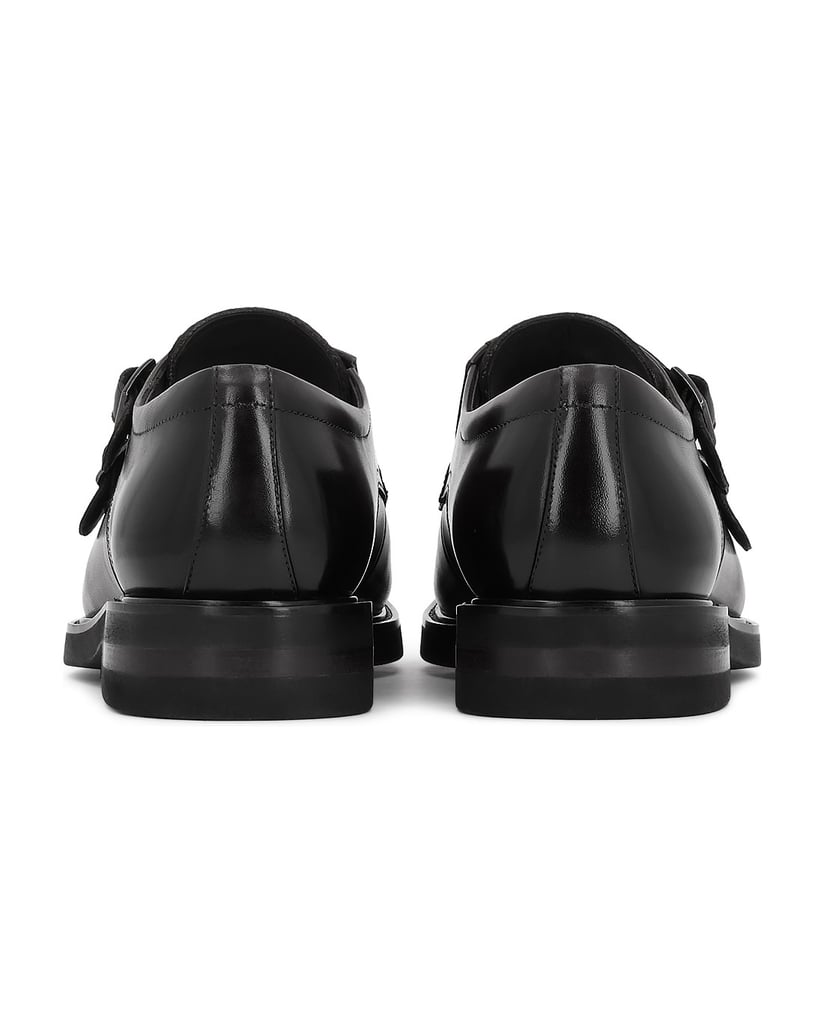 Kazar-Black-Genuine-leather-monk-shoes-černá