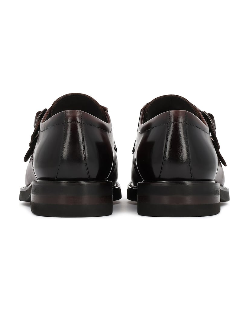 Kazar-Men's-monk-strap-shoes-hnedá