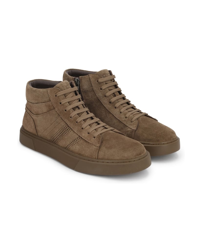 Kazar-Suede-sneakers-in-khaki-color-khaki
