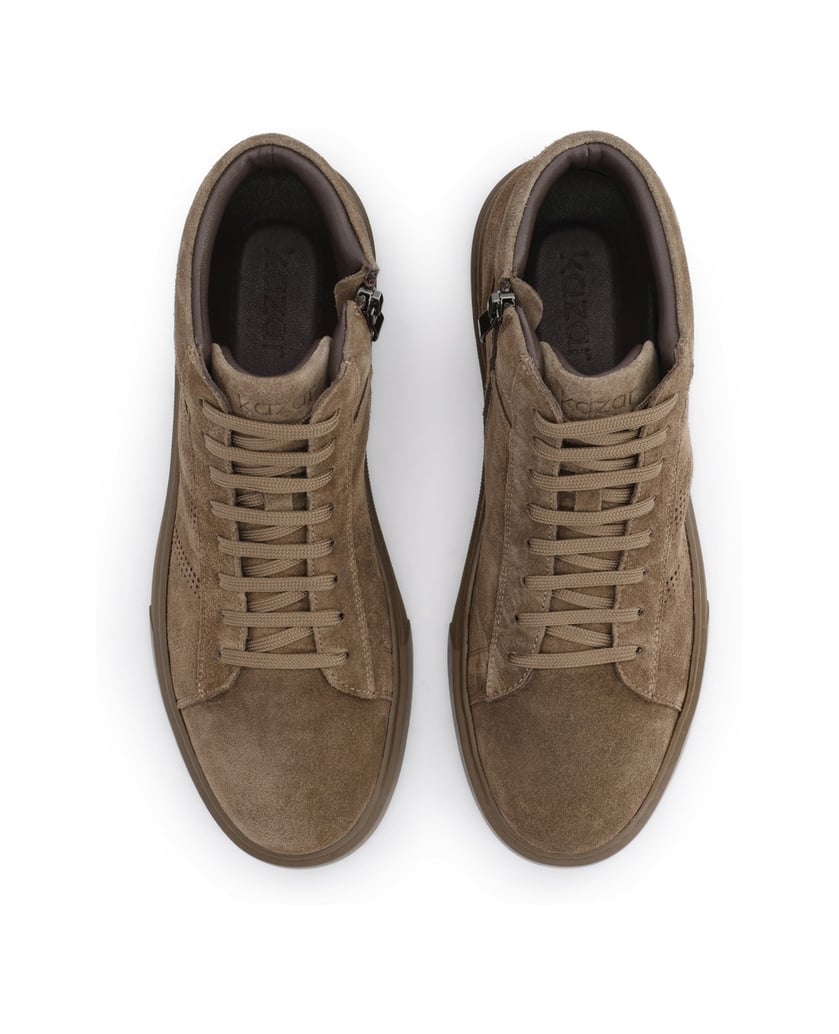 Kazar-Suede-sneakers-in-khaki-color-khaki
