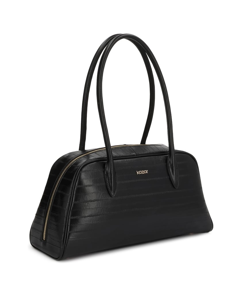 Kazar-Classic-bag-in-embossed-leather-čierna
