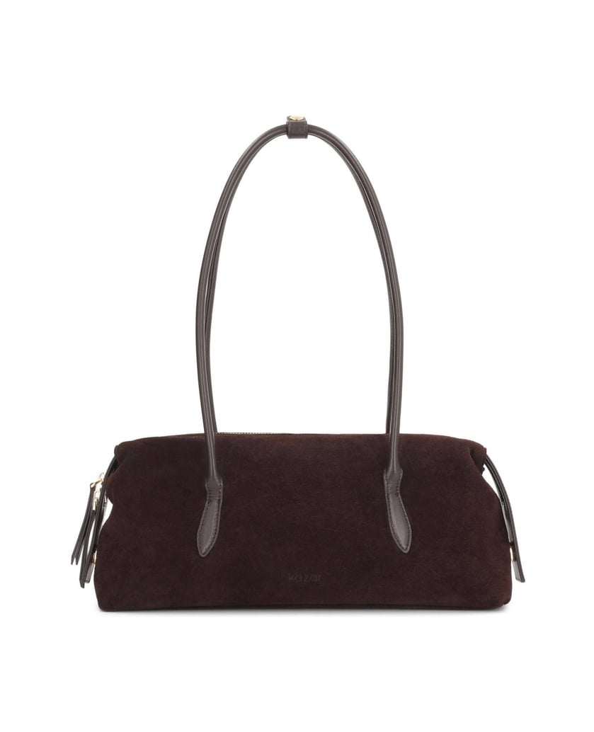 Kazar-Braune-schultertaschen-aus-wildleder-und-glattleder-dunkelbraun