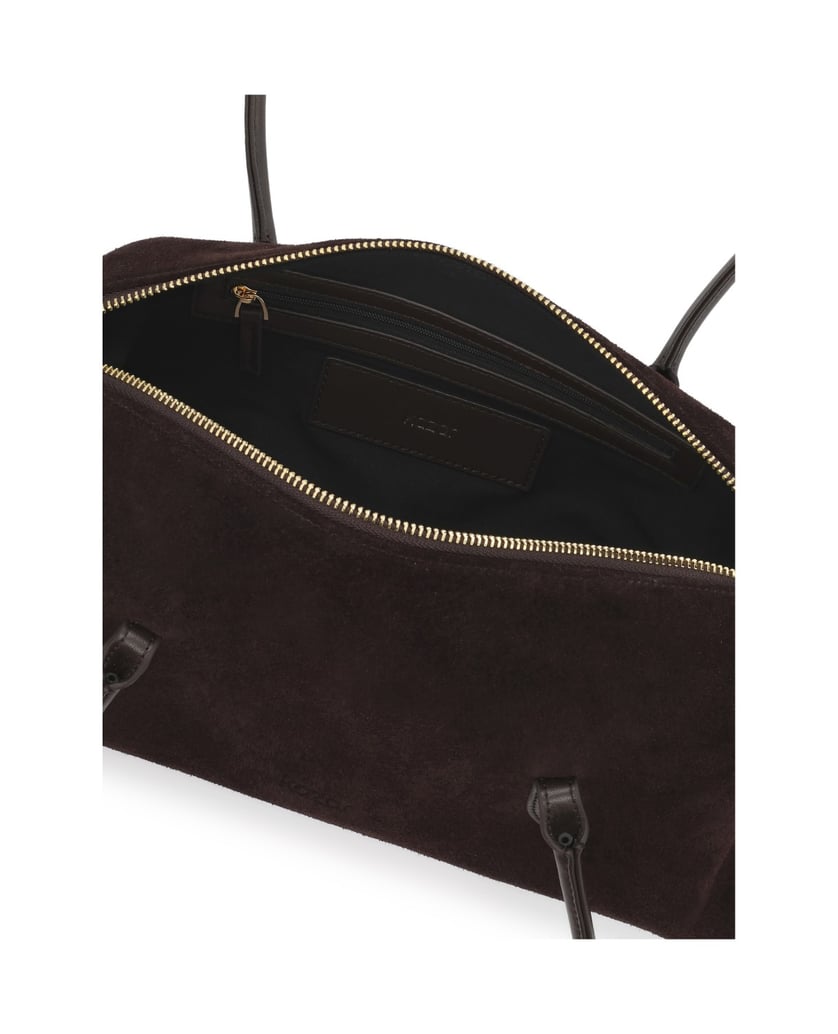 Kazar-Braune-schultertaschen-aus-wildleder-und-glattleder-dunkelbraun
