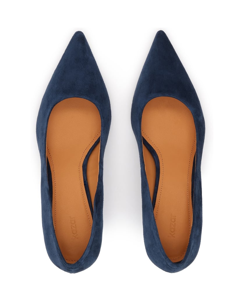 Kazar-Navy-blue-suede-pumps-with-low-heel-tmavá-modrá
