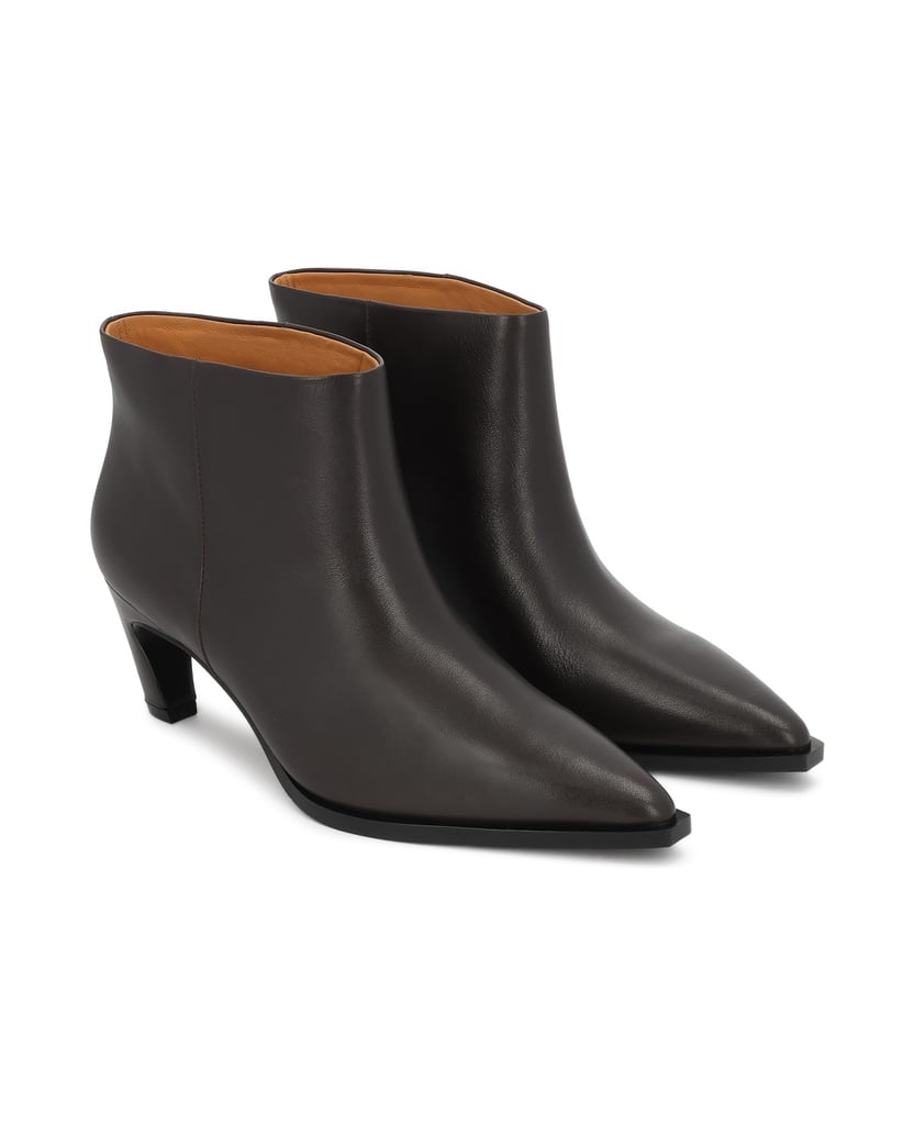 Kazar-Dark-brown-EDITIONS-booties-with-a-contoured-heel-tmavě-hnědá
