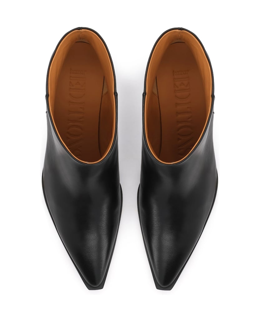 Kazar-Black-EDITIONS-booties-with-sculptural-heel-černá