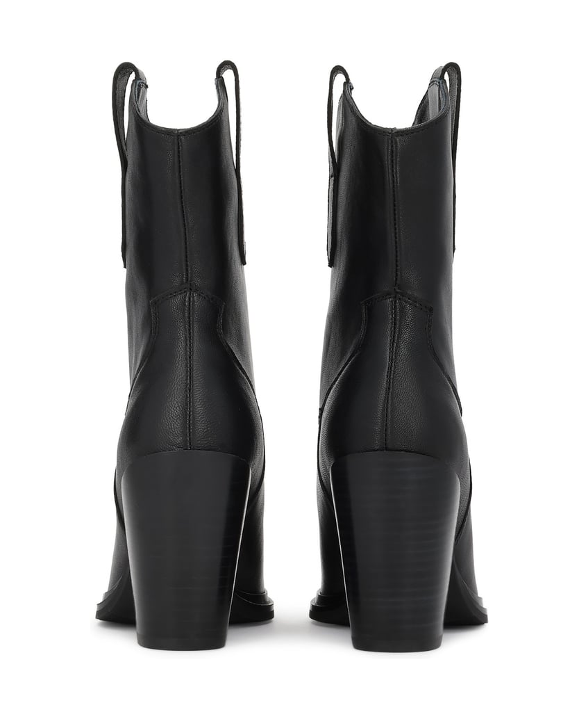 Kazar-Black-leather-cowboy-boots-with-sculpted-heel-černá