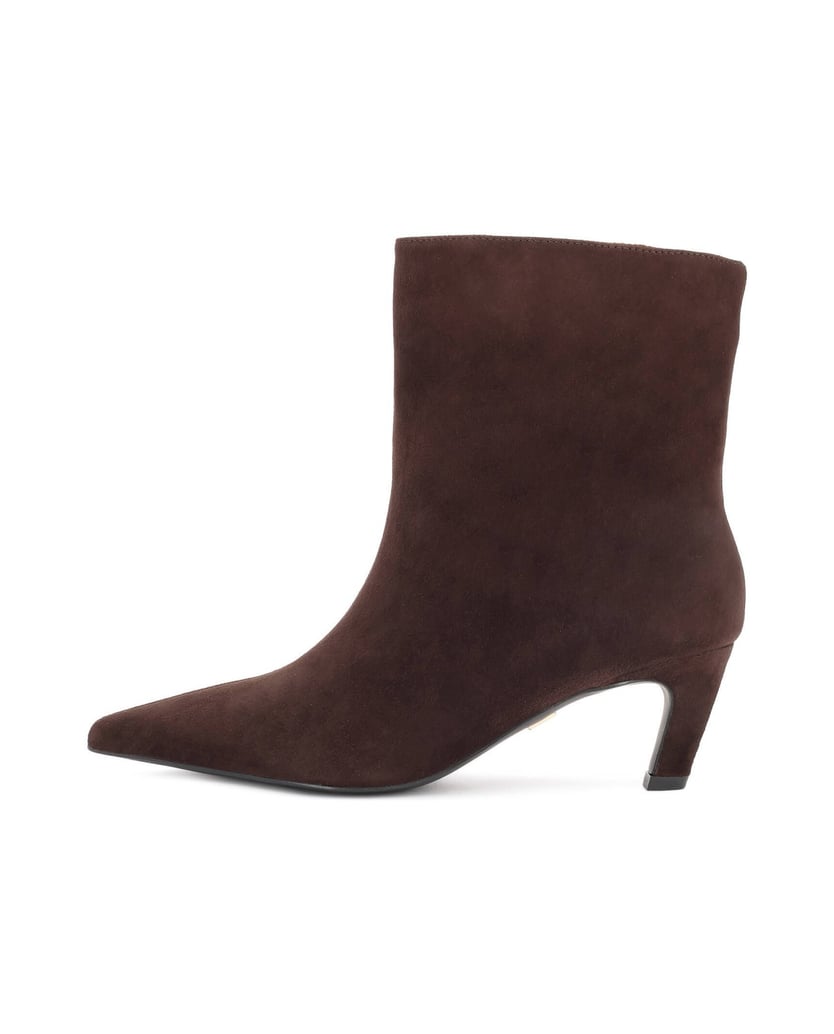 Kazar-Suede-slip-on-booties-with-extended-toe-box-tmavě-hnědá