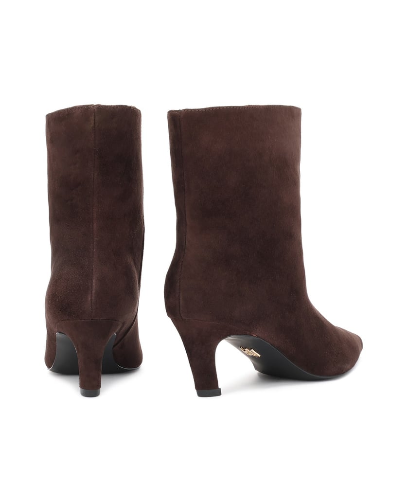 Kazar-Suede-slip-on-booties-with-extended-toe-box-tmavě-hnědá