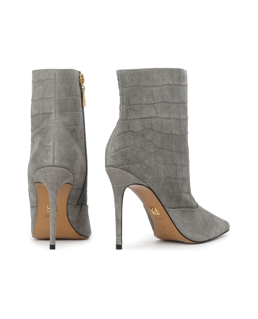 Kazar-Grey-embossed-nubuck-booties-on-a-high-stiletto-heel-šedá