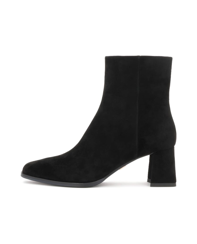 Kazar-Minimalist-booties-in-black-suede-čierna