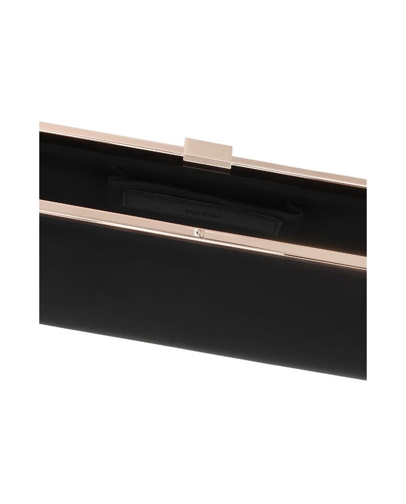 Kazar-Black,-oblong-fabric-bag-with-a-metal-frame-čierna
