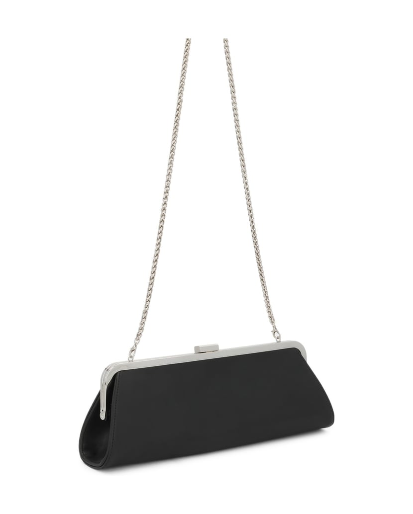 Kazar-An-oblong,-leather-bag-with-an-elegant-frame-čierna