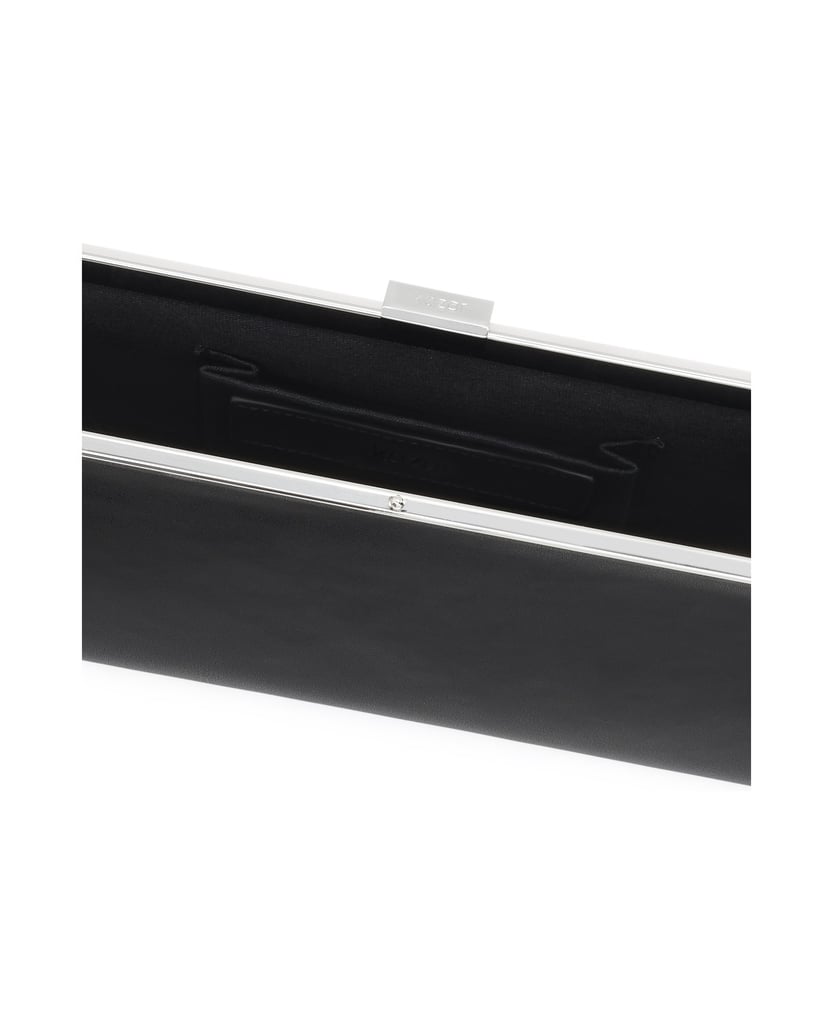 Kazar-An-oblong,-leather-bag-with-an-elegant-frame-čierna