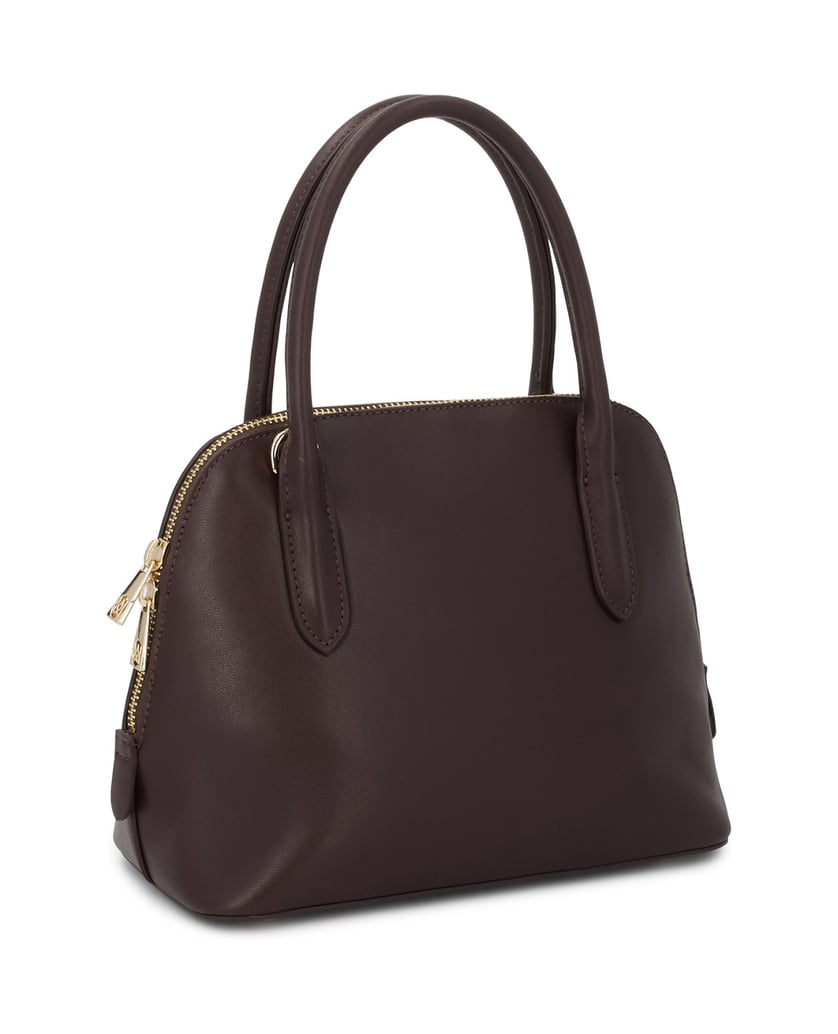 Kazar-A-maroon-satchel-style-bag-with-handles-and-a-strap-červená