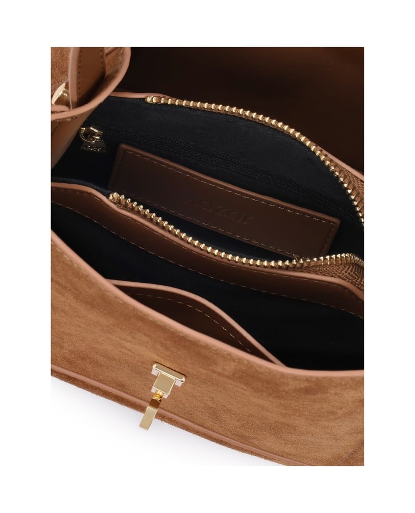 Kazar-Premium-suede-bag-in-shade-of-brown-ťavia