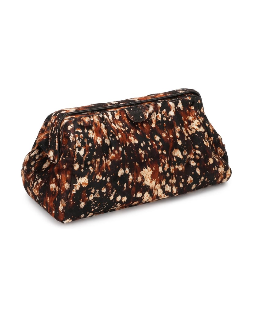 Kazar-Abstract-print-hair-on-leather-pouch-bag-barevná
